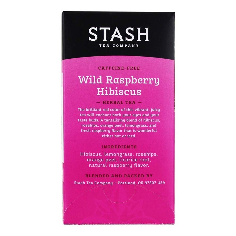 Stash Tea Tea Wild Raspberry Hibiscus 20 Tea Bags - Image 3